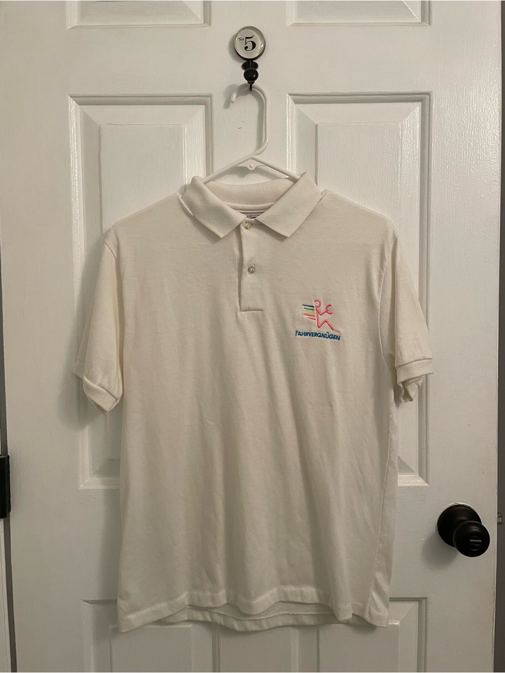 Rare Vintage Volkswagen Fahrvergnugen Logo 90s Polo Shirt, Men’s Medium